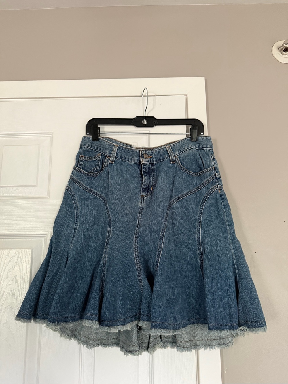 Express Blue Y2K Denim Jean Skirt Y2K